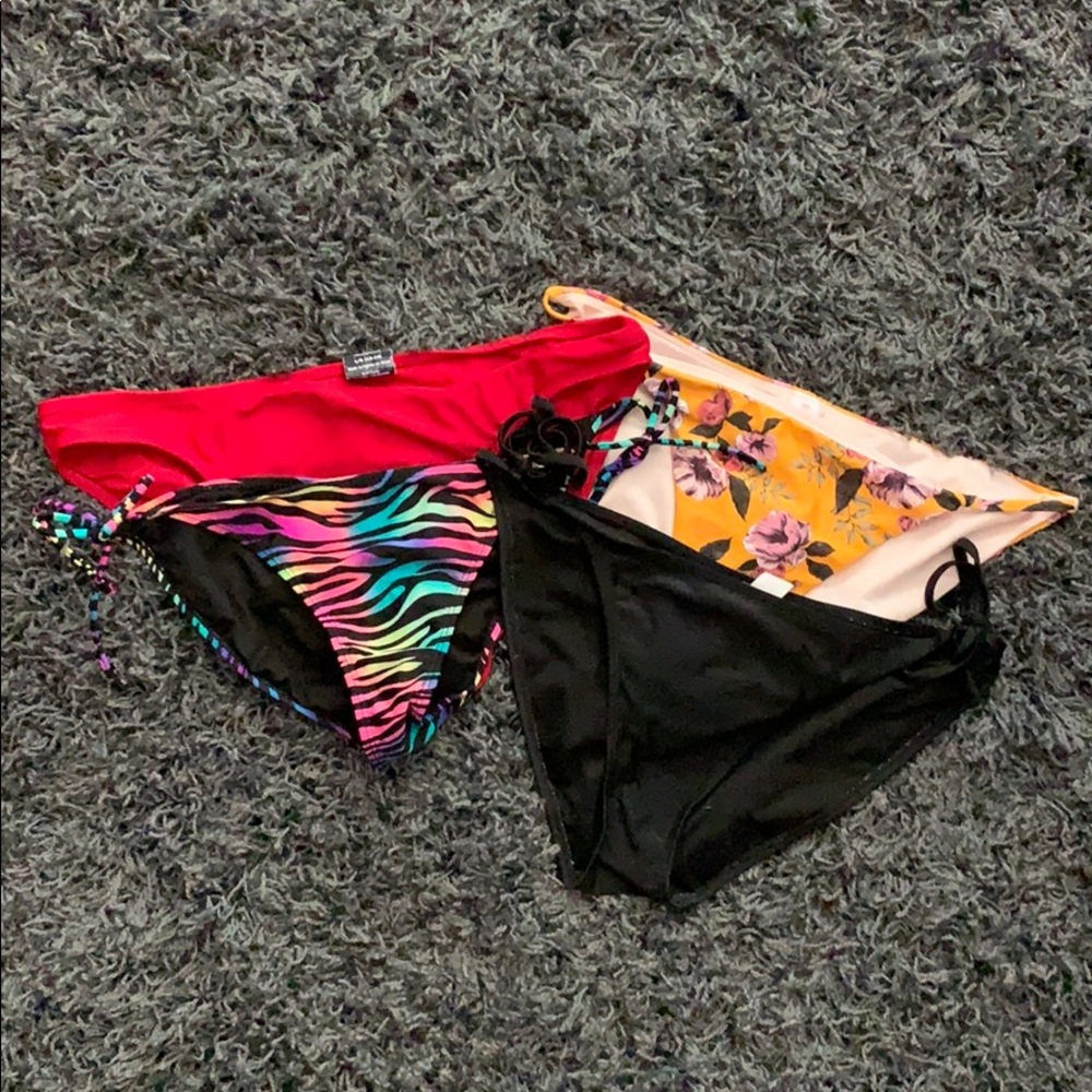 Bundle of size large bikini bottoms